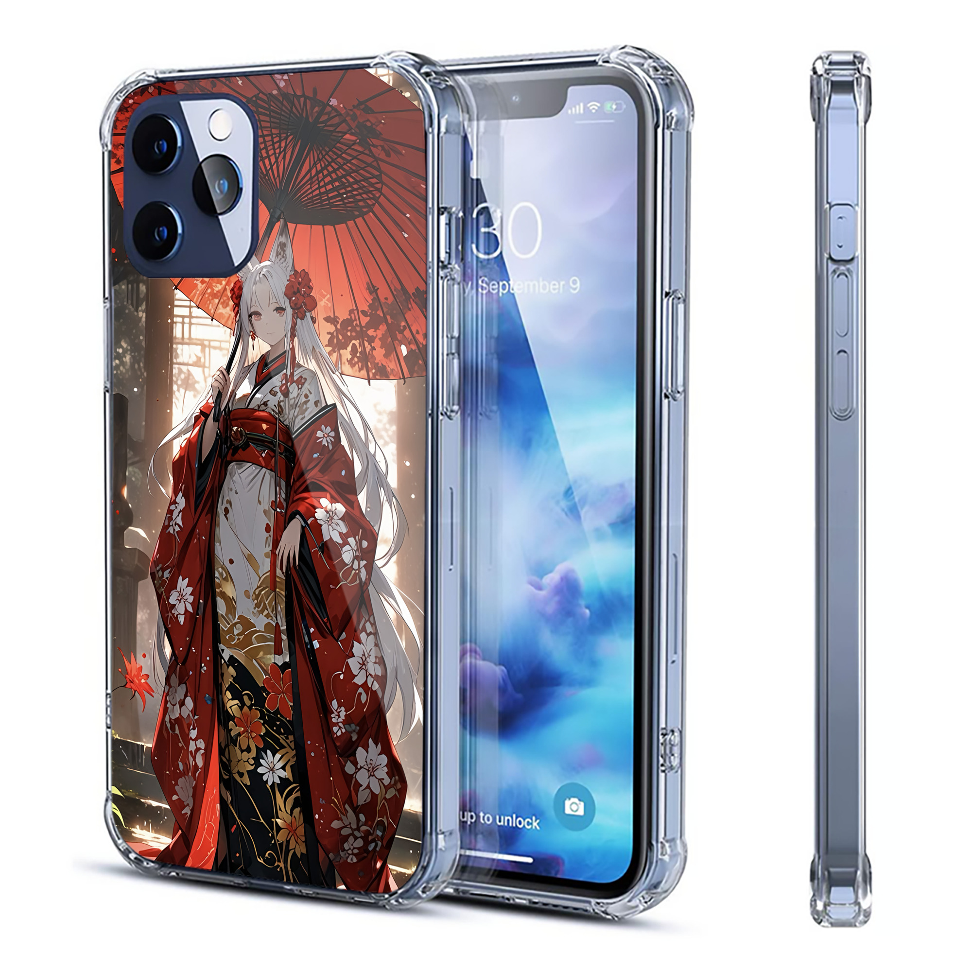（画像用） 刀剣乱舞 Touken Ranbu 【iPhone 12シリーズ対応】透明スマホケース（クリアソフトケース）
